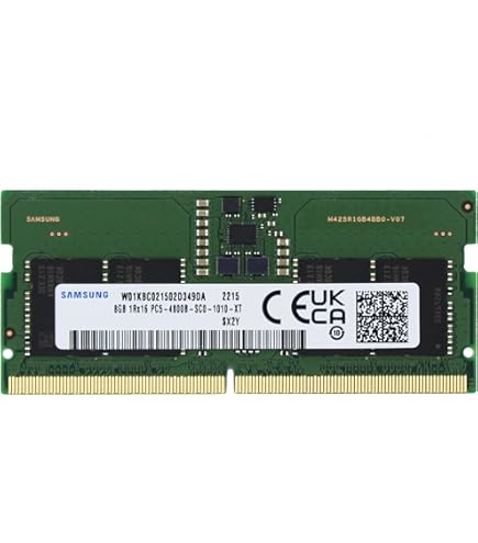 Samsung 8GB DDR5 5600MHz PC5-44800 CL46 SODIMM 1Rx16 Single Rank